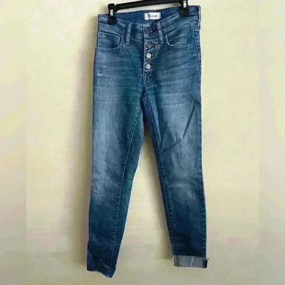 Madewell 9” high rise skinny skinny jeans